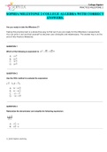 SOPHIA MILESTONE 2 COLLEGE ALGEBRA WITH CORRECT ANSWERS.