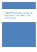 Gerontological Nursing 9th Edition Eliopoulos Test Bank