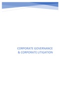 Complete bundel Corporate Governance en Corporate Litigation - CGCL