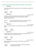 Advanced Pathophysiology Midterm Questions and Answers,100% CORRECT