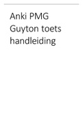 Pre-master Geneeskunde RUG toelatingstoets Guyton Medical Physiology 2000 flashcards  (inclusief 500 oefenvragen)