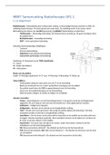 Samenvatting Radiotherapie OP1.1 (jaar 1 periode 1)