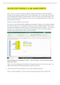 MATH 225N WEEK 5 LAB ASSIGNMENT / MATH225N WEEK 5 LAB ASSIGNMENT(LATEST)-CHAMBERLAIN COLLEGE OF NURSING