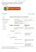 Neurological Assignment Results | Completed Advanced Health Assessment - Chamberlain -