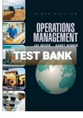 Exam (elaborations) Test Bank For Heizer Operations Management 9th Edition 