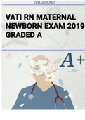 Exam (elaborations) VATI RN MATERNAL NEWBORN EXAM  