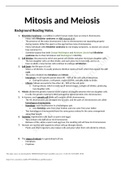 Mitosis and Meiosis exam elaborations with questions and answers