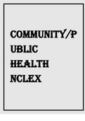 CommunityPublic Health nclex module 5 exam 2021