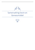 Samenvatting Gezin en Geneesmiddel