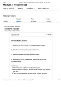 BIOD 151 M3 Problem Set  2021 - Portage Learning / BIOD151M3 Problem Set  2021 - Portage Learning