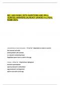 BIO 1409 EXAM 2 WITH QUESTIONS AND WELL  VERIFIED ANSWERS [ALREADY GRADED A+] REAL  EXAM 10O% 