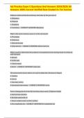 Aspartate aminotransferase-Ast Practice Exam 5 Questions And Answers 2024/2025 All Answers 100% Correct Verified Best Graded A+ For Success