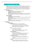 Pediatrics Exam 1 Study Guide