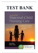 Test Bank For Maternal-Child Nursing Care: Optimizing Outcomes for Mothers, Children, and Families 2nd Edition by Susan Ward; Shelton Hisley ISBN 9780803636651 Chapter 1-35 | Complete Guide A+