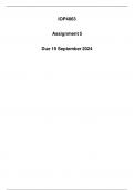 IOP4863 Assignment 5 Due 19 September 2024 (Detailed Answers)