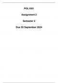 POL1501 Assignment 2 Semester 2 Due 30 September 2024