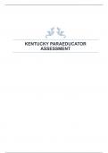 KENTUCKY PARAEDUCATOR  ASSESSMENT 2024 WITH 100%  ACCURATE ANSWERS