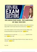 EPIC OR350 STUDY GUIDE - TEST QUESTIONS/ 60+ Q&A/ 2024-2025. 