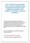 WGU C428 OA EXAM 2024-2025 ACTUAL EXAM COMPLETE 400 QUESTIONS WITH DETAILED VERIFIED ANSWERS (100% CORRECT ANSWERS) /ALREADY GRADED A+