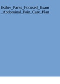 Esther_Parks_Focused_Exam_Abdominal_Pain_Care_Plan