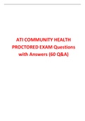 ATI COMMUNITY HEALTH PROCTORED EXAM