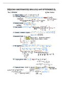 Maths Analysis and Aproaches SL revision notes 