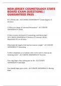 NEW JERSEY COSMETOLOGY STATE BOARD EXAM QUESTIONS |GUARANTEED PASS