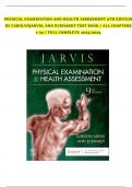 Test Bank for Physical Examination and Health Assessment 9th Edition by Carolyn Jarvis, Ann Eckhardt / All Chapters 1-32 / Full Complete