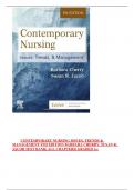  	CONTEMPORARY NURSING ISSUES, TRENDS & MANAGEMENT 9TH EDITION BARBARA CHERRY, SUSAN R. JACOB TEST BANK| ALL CHAPTERS| GRADED A+