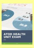 ATOD HEALTH UNIT EXAM