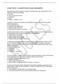 VSIM TEST 1 QUESTIONS AND ANSWERS 