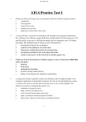 MEDICINE 108/ATLS Practice Test 1 Questions With Answers.