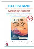 Test Bank For Medical Surgical Nursing Concepts For Interprofessional Collaborative Care, 10th Edition, By Donna D Ignatavicius, M Linda Workman ||All Chapters 1-74|LATEST