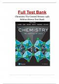 Test Bank - Chemistry: The Central Science, 14th Edition (Brown), Chapter 1-24 | All Chapters