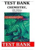 TEST BANK For Zumdahl, Chemistry 10th Edition, Verified Chapters 1 - 22, Complete Newest Version