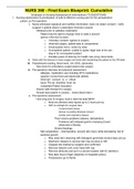 NURS 360 - Final Exam Blueprint: Cumulative.