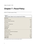 ECON 112 - Chapter 7: Fiscal Policy