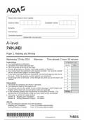 AQA Panjabi 7682 paper 1 question paper Panjabi A 22May 2024