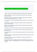 NAUI Exam with correct Answers 2024