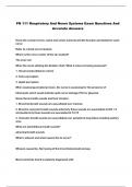 PN 111 Respiratory And Neuro Systems Exam Questions And Accurate Answers