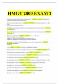 HMGT 2800 EXAM 2