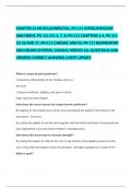 BUNDLED PN 111 RESPIRATORY AND NEURO SYSTEMS, CRANIAL NERVES ,  MUSCULOSKELETAL,INTEGUMENTARY SYSTEM, INTEGUMENTARY AND HEENTEXAM QUESTIONS AND ANSWERS WITH COMPLETE SOLUTIONS VERIFIED. GRADED A+