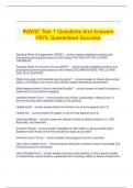  INIWIC Test 1 Questions And Answers 100% Guaranteed Success.