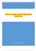 NAVY CS 2ND CLASS FORMS 2024 Study Test