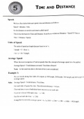 Time, Speed & Distance - Aptitude worksheet with answer key