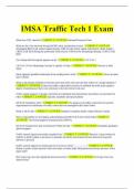 IMSA Traffic Tech 1 Exam