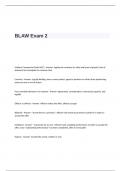 BLAW Exam 2 Questions and Answers