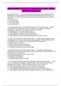 Neurological NCLEX Questions with 100% Correct Answers