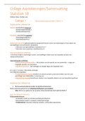 Statistiek 1B - Samenvatting & College aantekeningen met oefenvragen & uitwerkingen , ISBN: 9781319153977  Statistiek 1b (PSBA1-08)