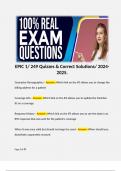 EPIC 1/ 249 Quizzes & Correct Solutions/ 2024-2025. 